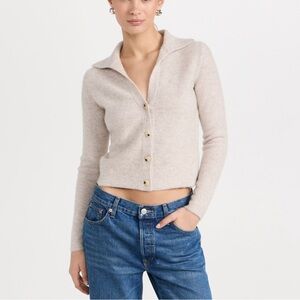 Vince Cashmere Polo Button Sweater